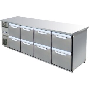 Hagola Kühltheke Dresden 2650 rrrr mit glatter Arbeitsplatte