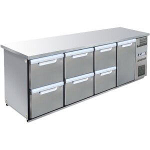 Hagola Kühltheke Dresden 2650 rrrd mit glatter Arbeitsplatte