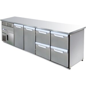 Hagola Kühltheke Herkules 3050 rrdd mit glatter Arbeitsplatte