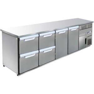 Hagola Kühltheke Herkules 3050 rrdd mit glatter Arbeitsplatte