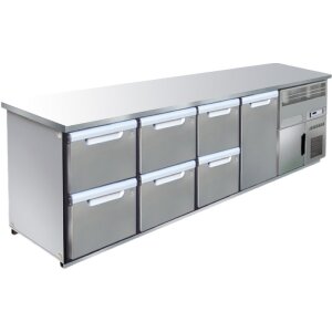 Hagola Kühltheke Herkules 3050 rrrd mit glatter Arbeitsplatte