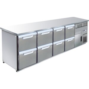 Hagola Kühltheke Herkules 3050 rrrr mit glatter Arbeitsplatte