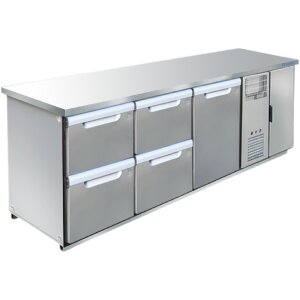 Hagola Kühltheke Rom 2500 rrd mit glatter Arbeitsplatte