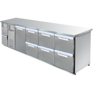 Hagola Kühltheke Paris 3050 rrrd mit glatter Arbeitsplatte