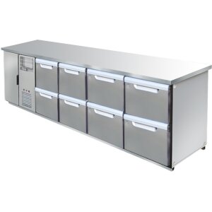 Hagola Kühltheke Paris 3050 rrrr mit glatter Arbeitsplatte