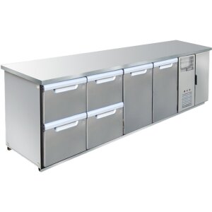 Hagola Kühltheke Paris 3050 rrdd mit glatter Arbeitsplatte