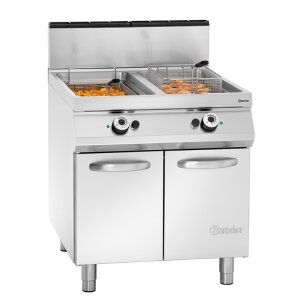 Bartscher Gas-Standfritteuse, 2 Becken