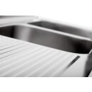 Bartscher Spüle Serie 700 - 1800mm mit 2 Becken RE