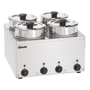 Bartscher Bain Marie Hotpot, 4x Topf, 3,5 L