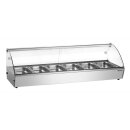 Bartscher Heiße Aufsatzvitrine R6 6 x 1/3 GN