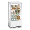 Bartscher Mini-Kühlvitrine 78L weiß