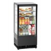 Bartscher Mini-Kühlvitrine 78L, schwarz