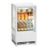 Bartscher Mini Kühlvitrine 58L weiß