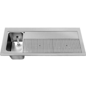 Hagola Schanktischabdeckung 1550 mm - 1 Becken links