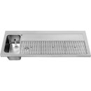 Hagola Schanktischabdeckung 1800 mm - 1 Becken links mit...