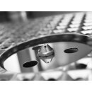 Hagola Schanktischabdeckung 2100 mm - 1 Becken rechts mit Hochkantung und Gläserdruckspüler