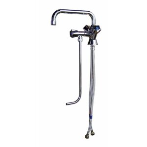 Hagola Mischbatterie, verchromt, Höhe 120 mm (niedriege Auslauf) - Einzelbecken Hochdruck