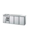CHROMOnorm Getränketheke 2 Becken links, 3 TÜREN
