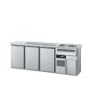 CHROMOnorm Getränketheke 2 Becken rechts, 3 TÜREN