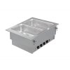 KBS Einbau Bain Marie 2x GN 1/1 mit getrennt regelbaren Becken