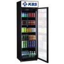 KBS Glastürkühlschrank FLK 365 schwarz