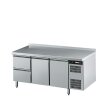 CHROMOnorm Kühltisch, 2 ZÜGE,  2 TÜREN 1/2 GN 1/1